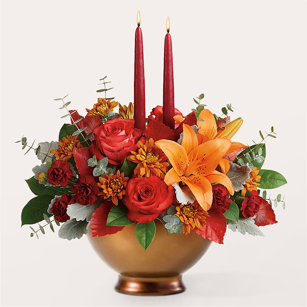 Fruits of Fall Centerpiece –  Facet Flowers, Austin TX