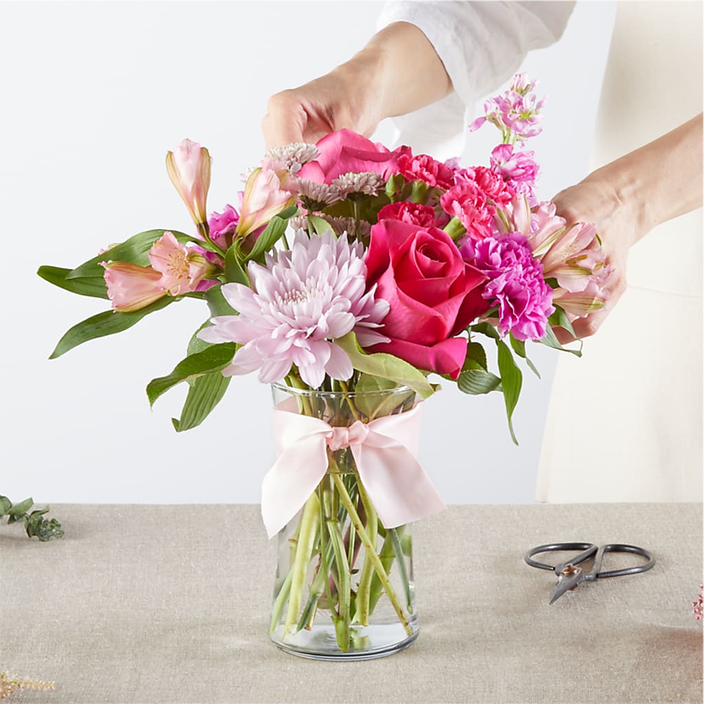 Pink Ribbon - A Florist Original –  Facet Flowers, Austin TX