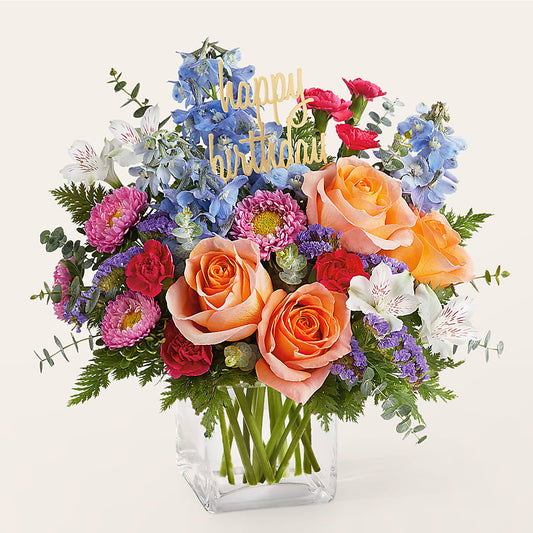 Birthday Bash Bouquet –  Facet Flowers, Austin TX