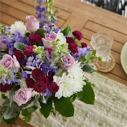 Violet Frost Bouquet –  Facet Flowers, Austin TX