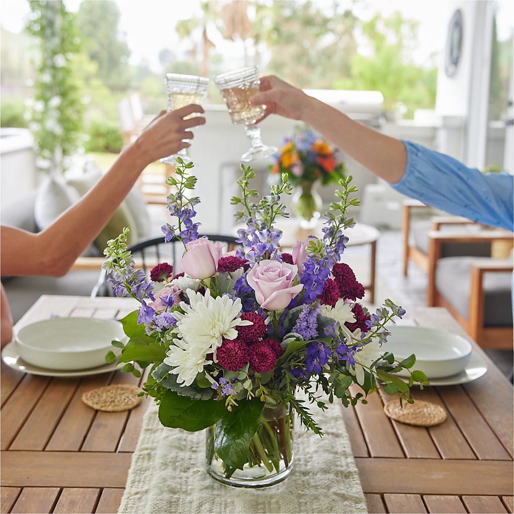 Violet Frost Bouquet –  Facet Flowers, Austin TX