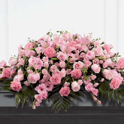 Garden of Comfort Casket Spray (Standard) –  Facet Flowers, Austin TX