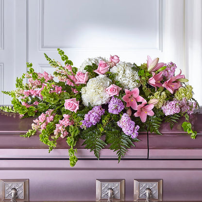 Life's Gratitude Casket Spray –  Facet Flowers, Austin TX