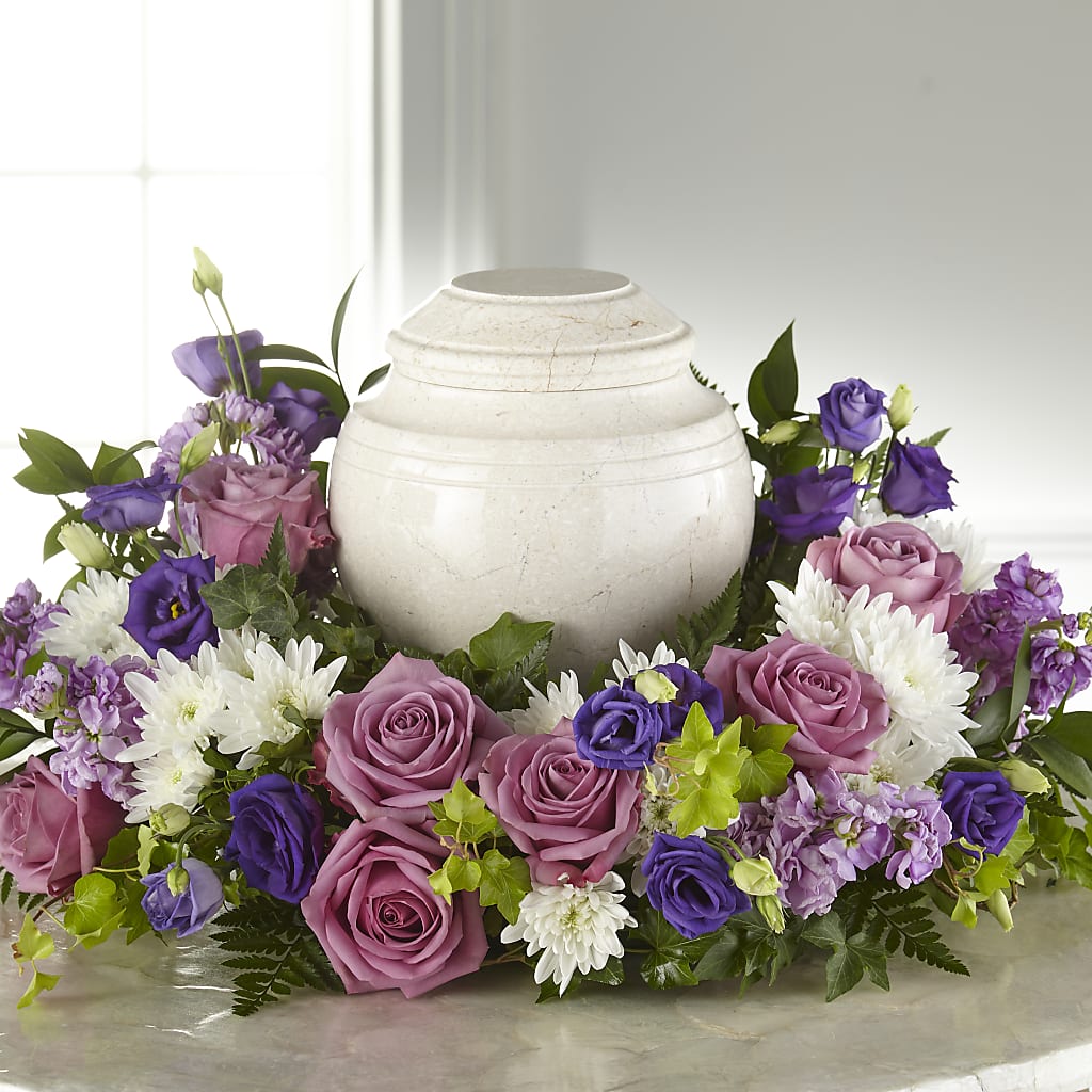 Blooming Sympathy Cremation Adornment –  Facet Flowers, Austin TX