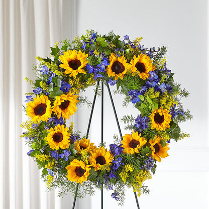 Bright Rays Wreath –  Facet Flowers, Austin TX