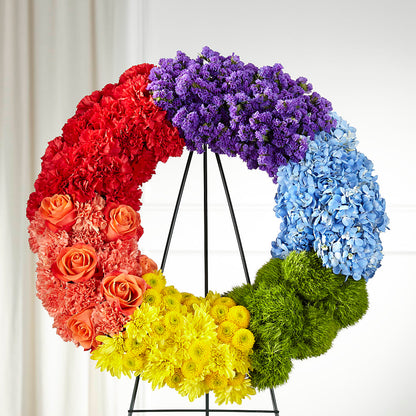 Circle of Love Wreath –  Facet Flowers, Austin TX