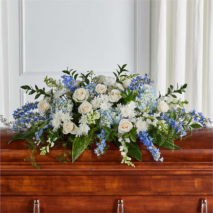 Timeless Essence Casket Spray –  Facet Flowers, Austin TX