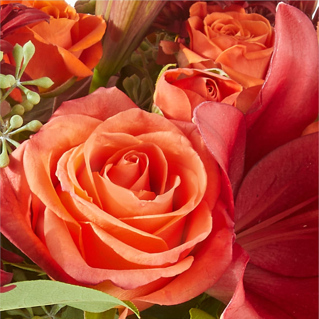 Crimson Leaves Bouquet –  Facet Flowers, Austin TX