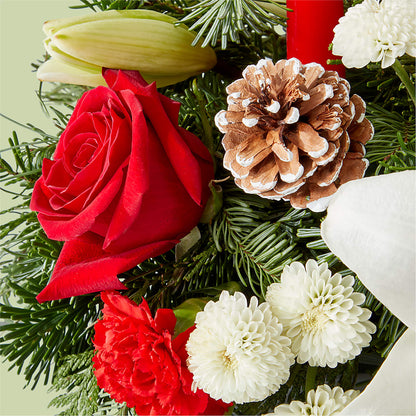 Seasonal Festivities Centerpiece –  Facet Flowers, Austin TX