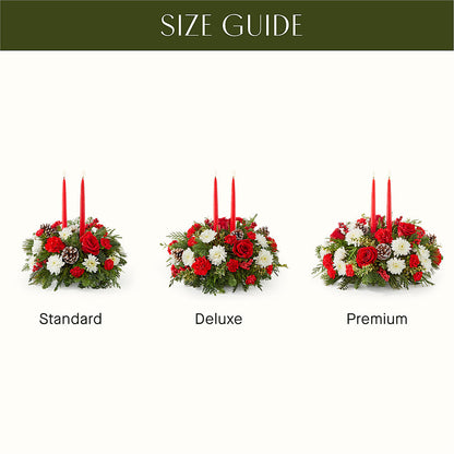 Holiday Soiree Centerpiece –  Facet Flowers, Austin TX