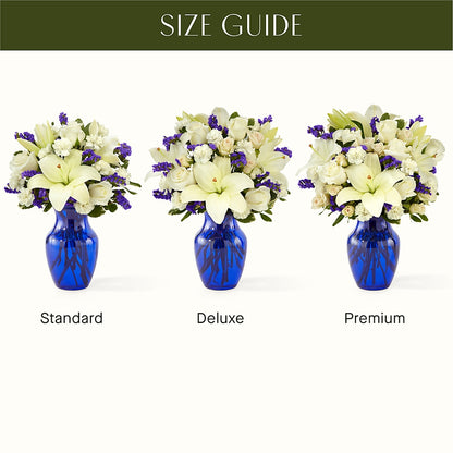 Sapphire Rush Bouquet –  Facet Flowers, Austin TX
