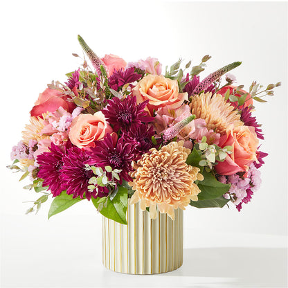 Berry Cobbler Bouquet with Ivory Vase –  Facet Flowers, Austin TX
