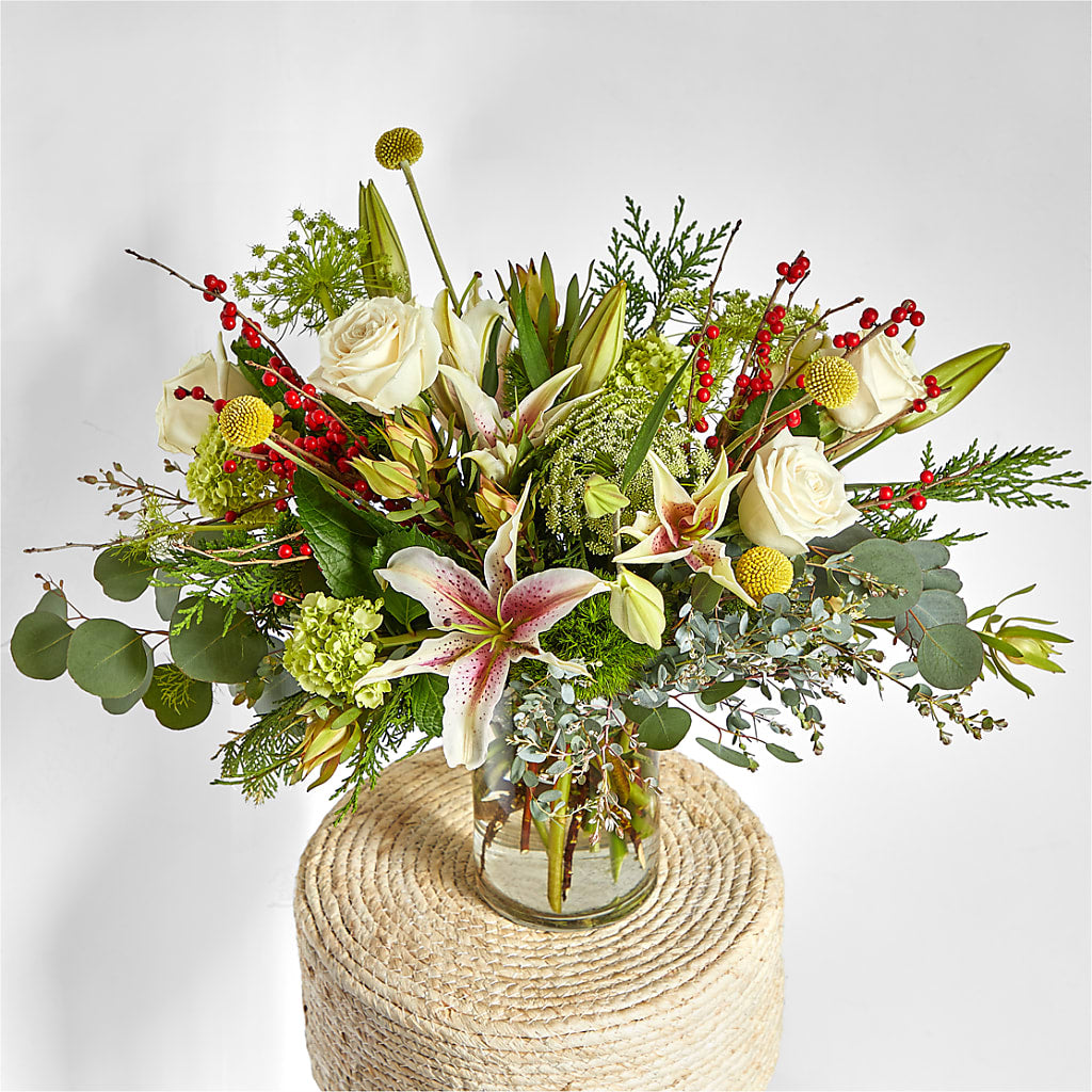 Berry & Bright Bouquet –  Facet Flowers, Austin TX