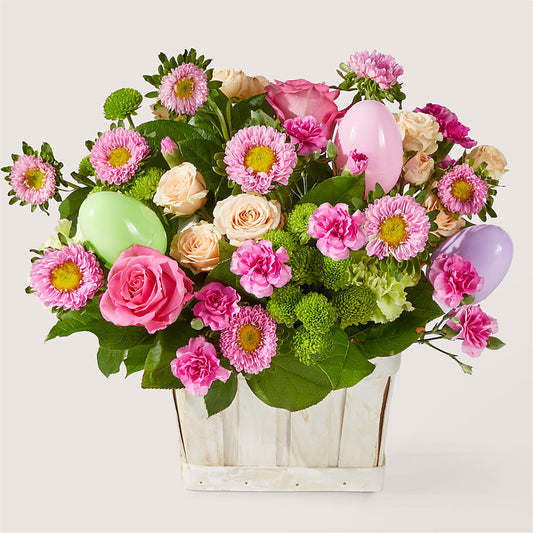 Get Eggcited Basket –  Facet Flowers, Austin TX