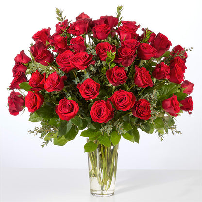 Forever Yours Fifty Stem Red Rose Bouquet –  Facet Flowers, Austin TX