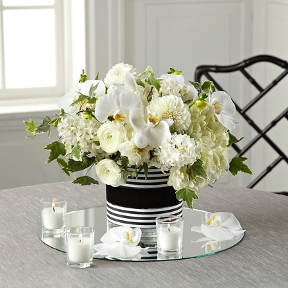 Solemnity Arrangement –  Facet Flowers, Austin TX