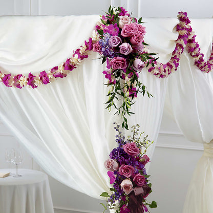 Color & Light Chuppah Decor –  Facet Flowers, Austin TX
