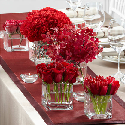 Modern Grace Centerpiece –  Facet Flowers, Austin TX