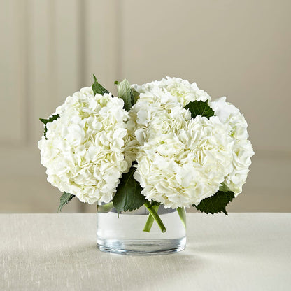 White Hydrangea Bouquet –  Facet Flowers, Austin TX